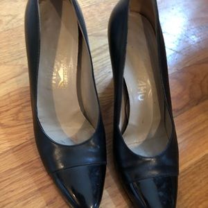 Ferragamo black pumps